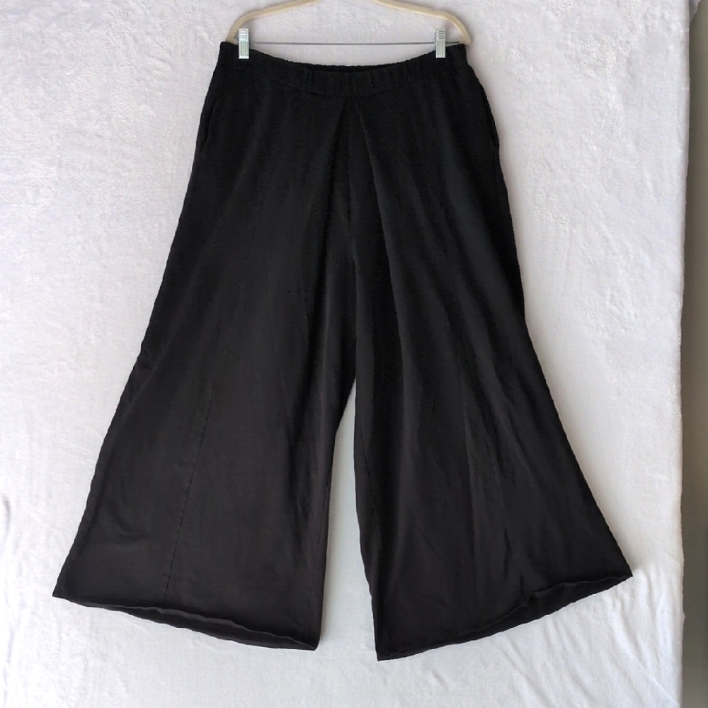 Wide Leg Black Women's Pants - Classic Comfortable Style